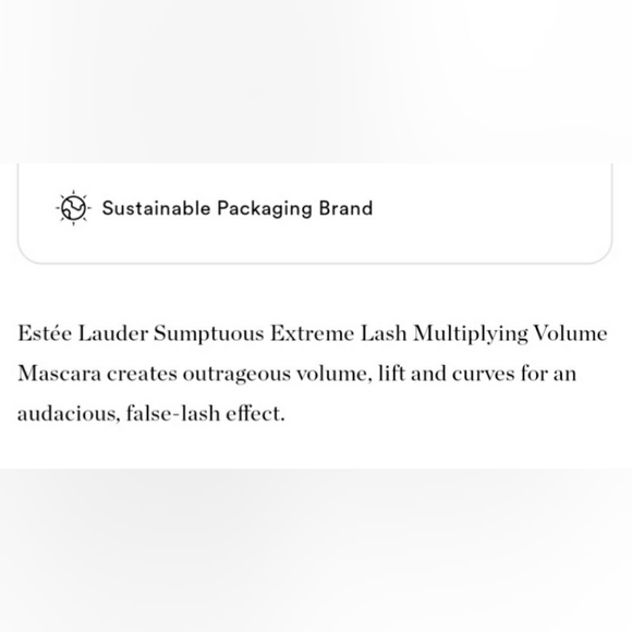 ESTEE LAUDER SUMPTUOUS EXTREME LASH MULTIPLYING VOLUME MASCARA. - Picture 2 of 3